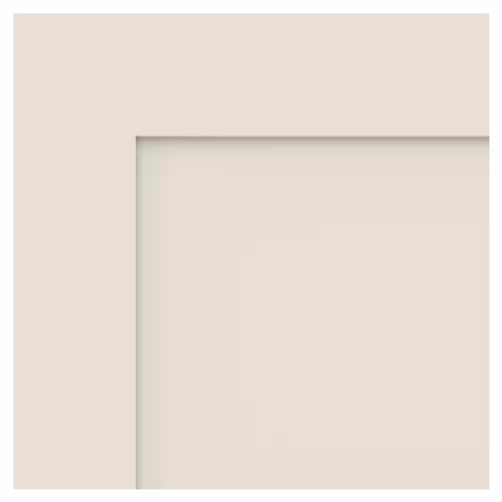 JELD-WEN 32 in. x 80 in. 1 Panel Shaker Left-Hand Solid Core Primed Wood Single Prehung Interior Door