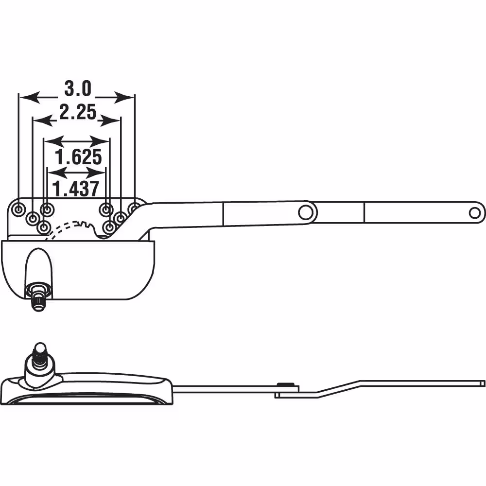 Prime-Line Ellipse Dyad White Window Operator by Truth, Left Hand