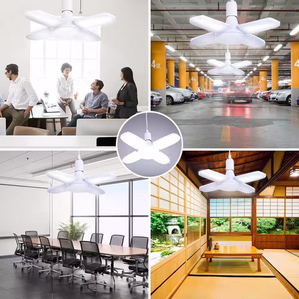 None 60-Watt LED Garage Light