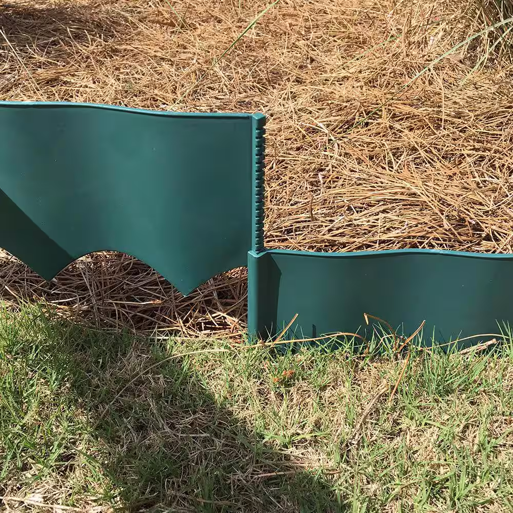 Vigoro 2 ft. W x 0.25 in. L Green Plastic Easy Edging