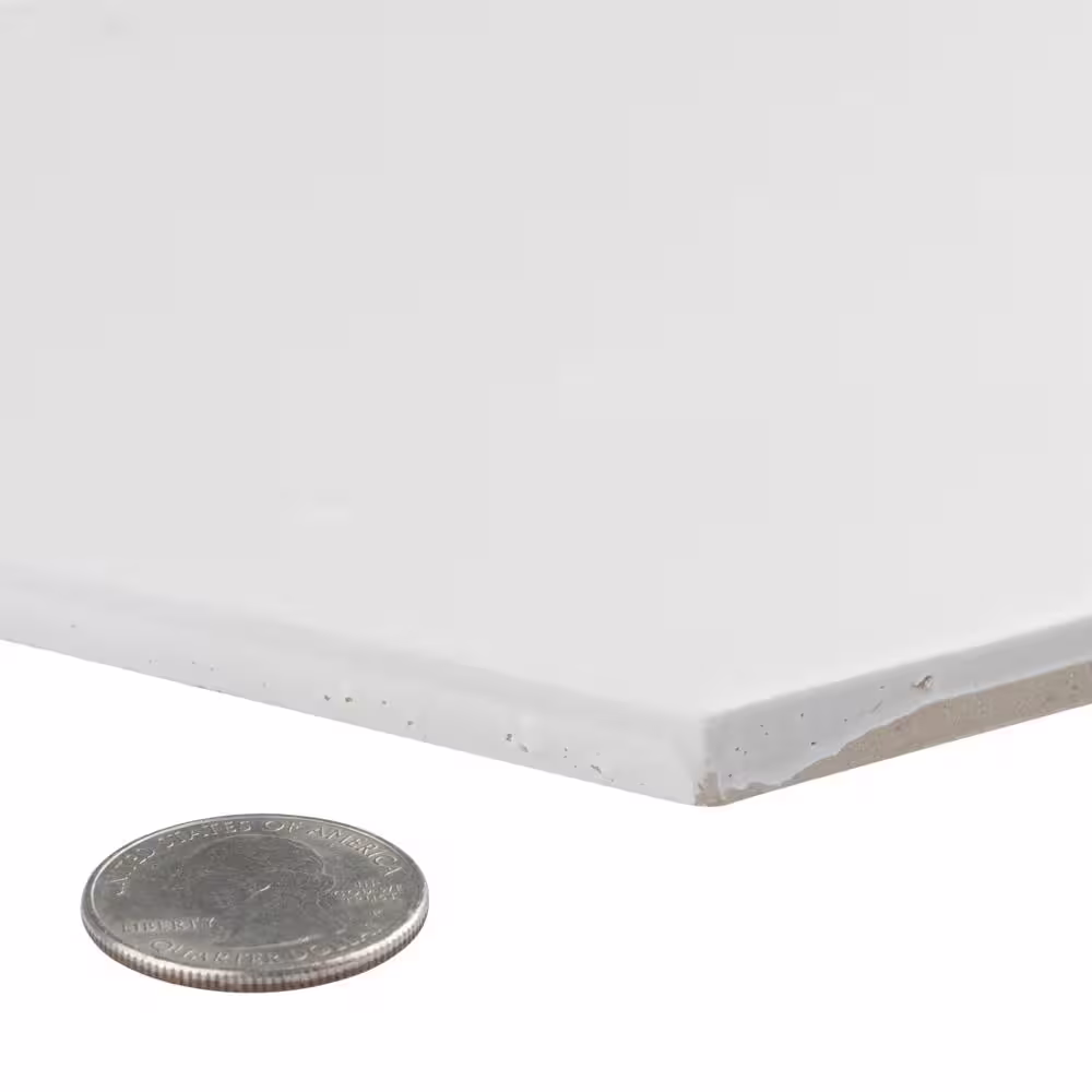 Merola Tile Hexatile Matte Blanco 7 in. x 8 in. Porcelain Floor and Wall Tile (7.5 sq. ft./Case)