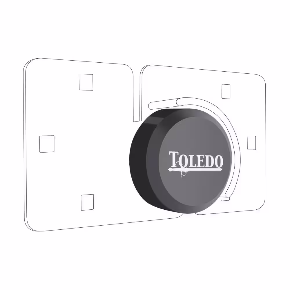 TOLEDO Black Series Shackle-Less Steel Padlock and Hasp
