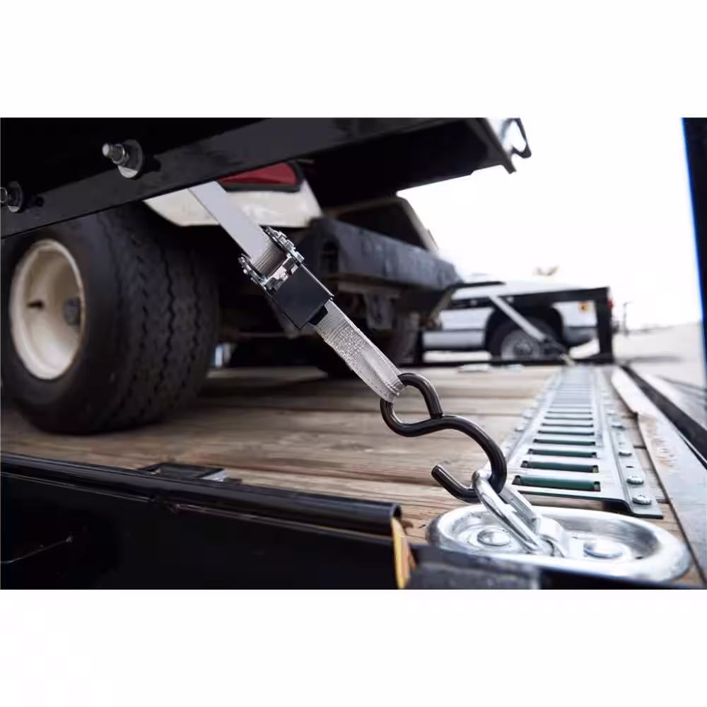Keeper 1 in. x 14ft. 500 lbs. High Tension Ratchet Tie Down Strap