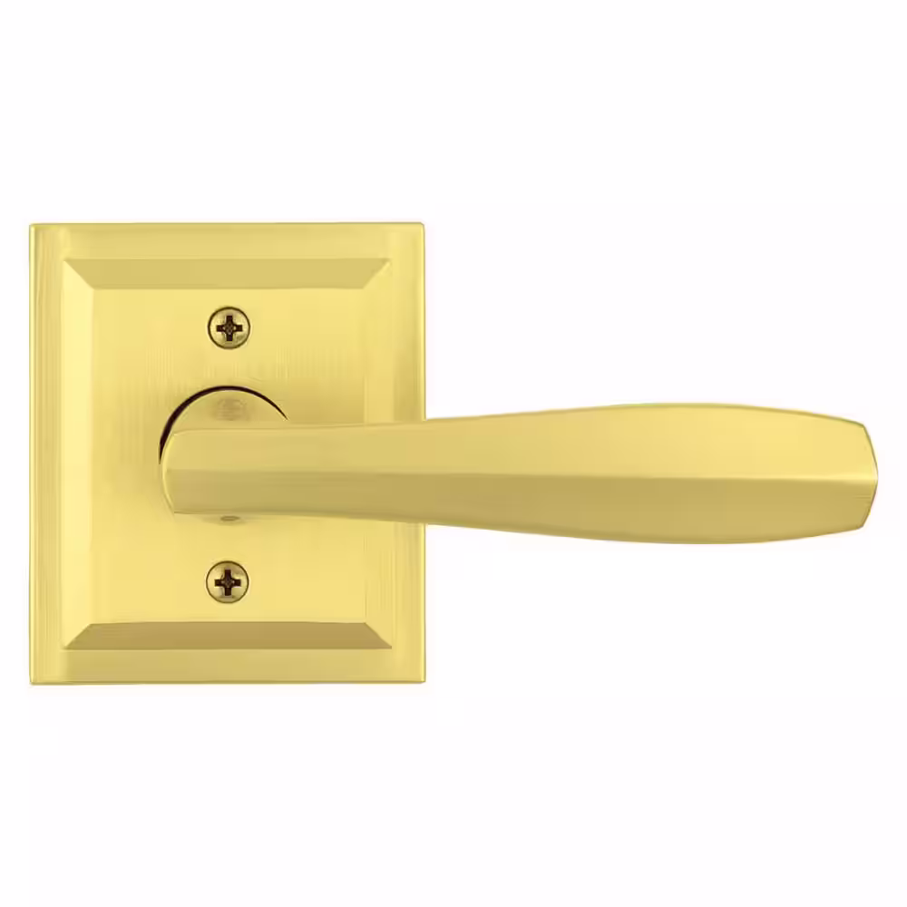 Baldwin Torrey Satin Brass Low Profile Rose Half-Dummy Door Lever