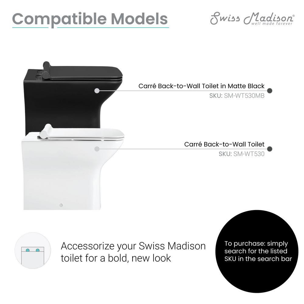 Swiss Madison Toilet Hardware SM-WT442, Black