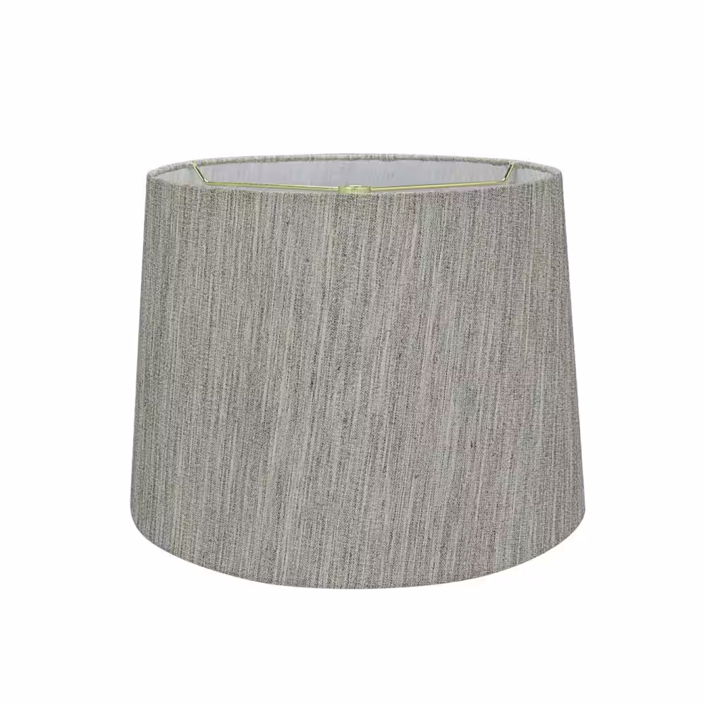 Aspen Creative Corporation 12 in. x 14 in. Light Grey Hardback Empire Lamp Shade