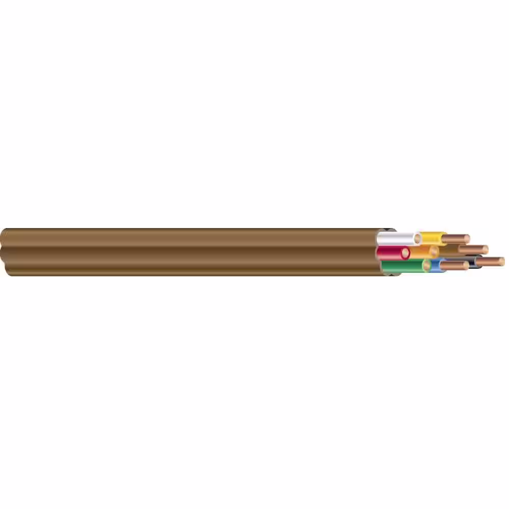 Southwire 250 ft. 18/8 Brown Solid CU CL2 Thermostat Wire