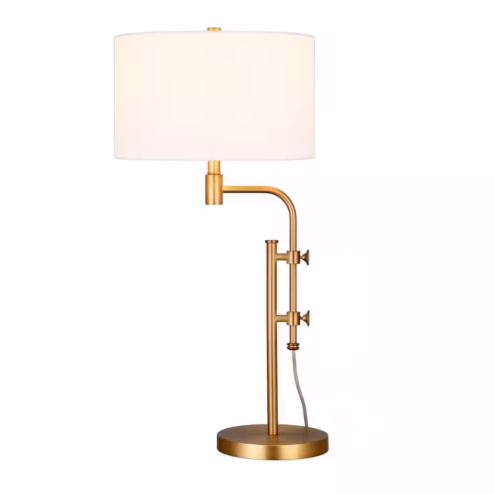 Meyer&Cross Polly 31-3/4 in. Brass Height Adjustable Table Lamp