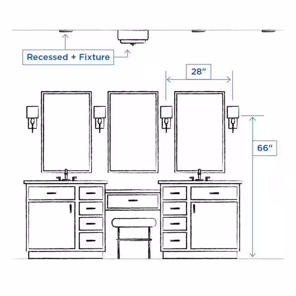 Progress Lighting Merry Collection 48 in. 6-Light Brushed Nickel and Etched Glass Transitional Style Bath Vanity Wall Light