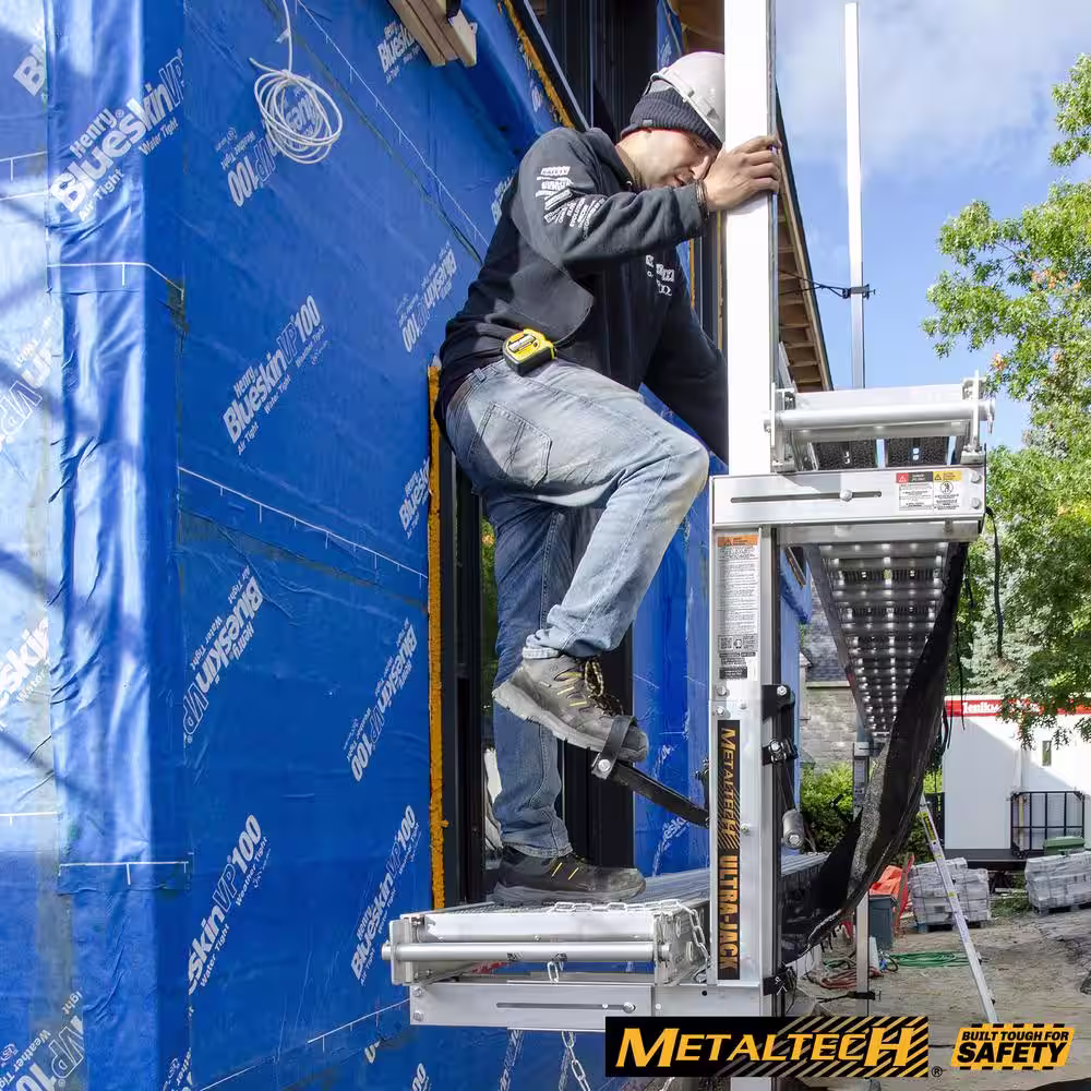 MetalTech Ultra-Jack 12 ft. Aluminum Pole for the Ultra-Jack Aluminum Scaffolding System