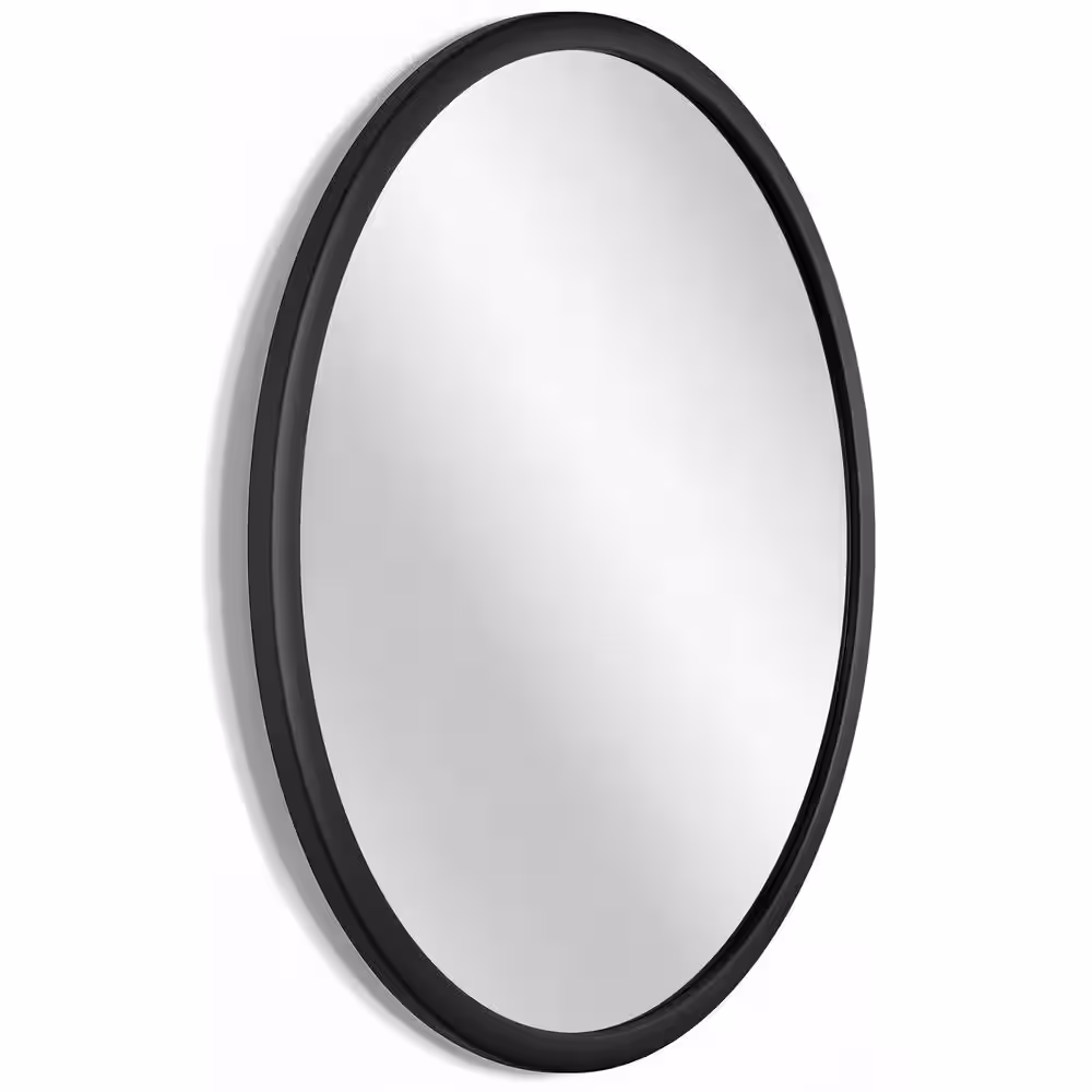 Infinity Instruments Nera 22 in. W x 22 in. H Wall Mirror - Matte Black Framed