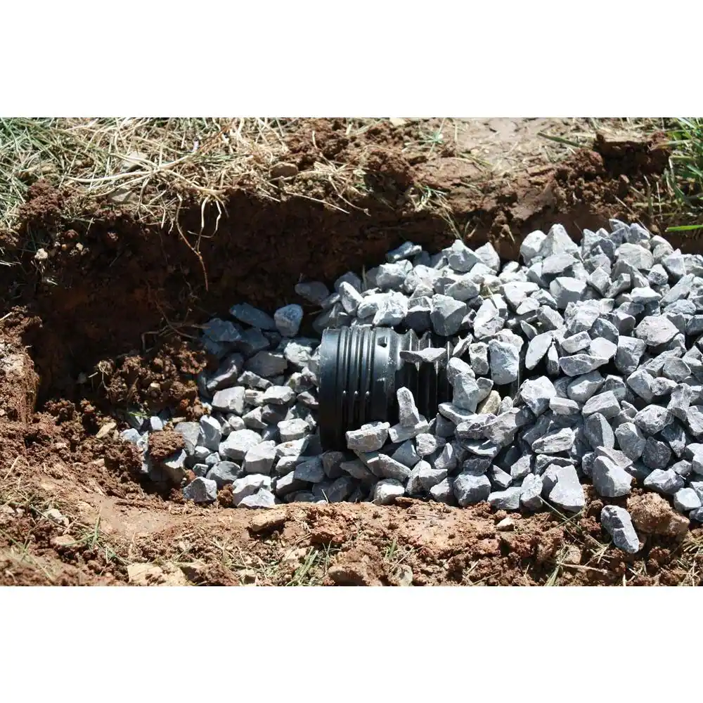 Amerimax Home Products FLEX Drain 4 in. x 50 ft. Black Copolymer Solid Drain Pipe