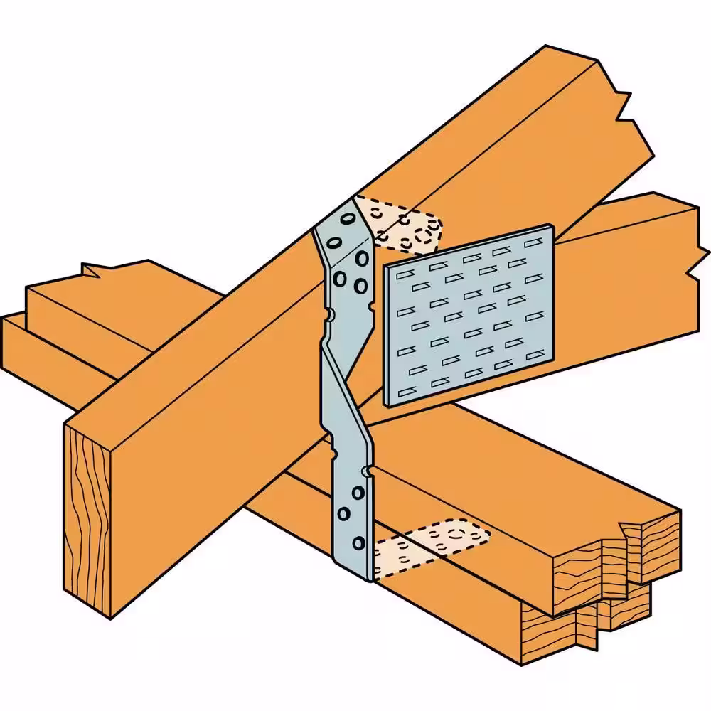 Simpson Strong-Tie HTS 16 in. 14-Gauge Galvanized Heavy Twist Strap
