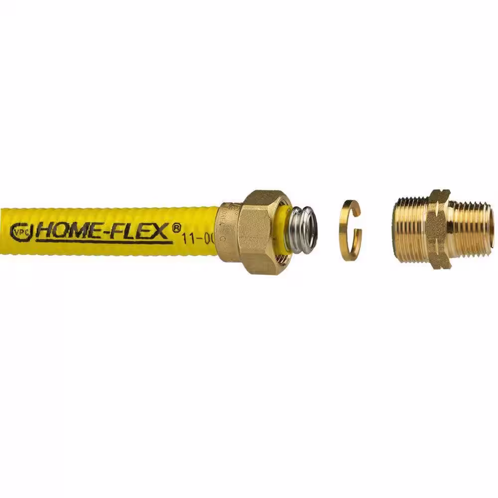 HOME-FLEX 1 in. CSST x 1 in. MIPT Brass Male Adapter