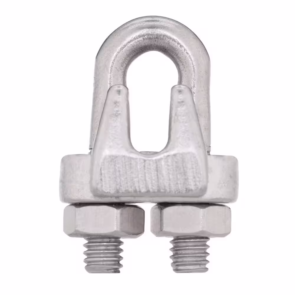Everbilt 3/32 in. x 1/8 in. Stainless Steel Clamp Set (3-Piece)