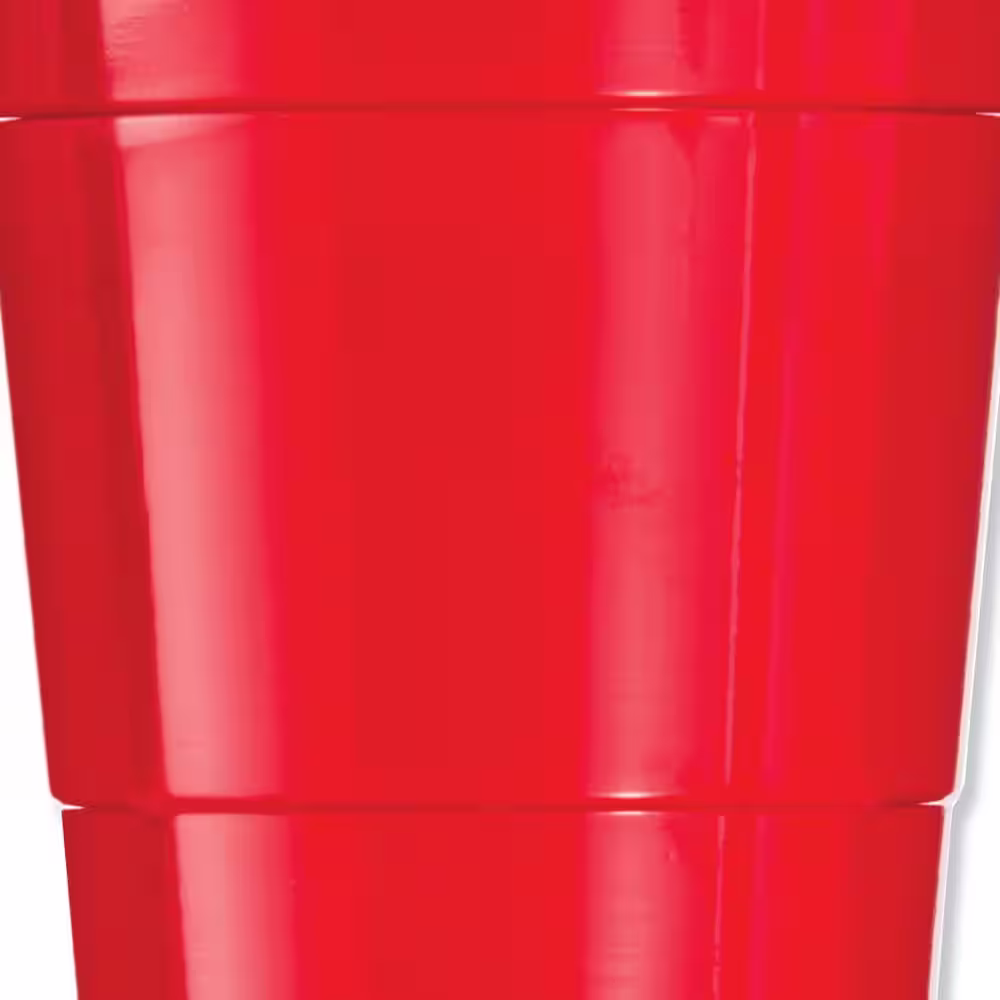 DART Solo 16 oz. Red Disposable Plastic Cups, Party, Cold Drinks, 50/Pack