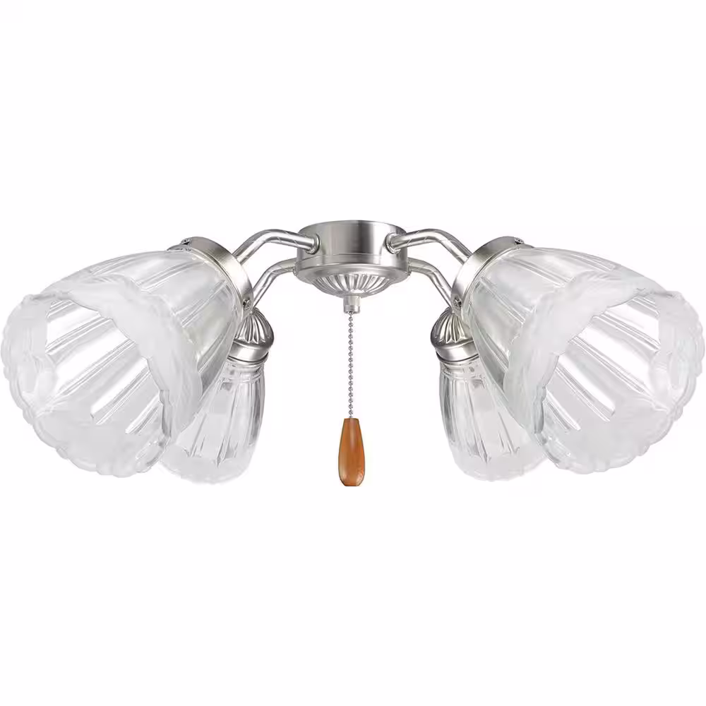 None 2-1/8 in. Fitter x Dia 5-1/2 in. x 4-3/4 in. H, 4PK - Lighting Accessory - Replacement Glass - Clear