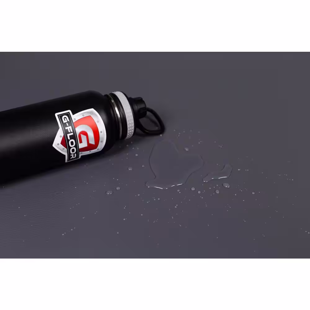 G-Floor Ceramic Textured 5 ft. x 10 ft. Slate Grey 50 mil Vinyl Garage Flooring Rolls