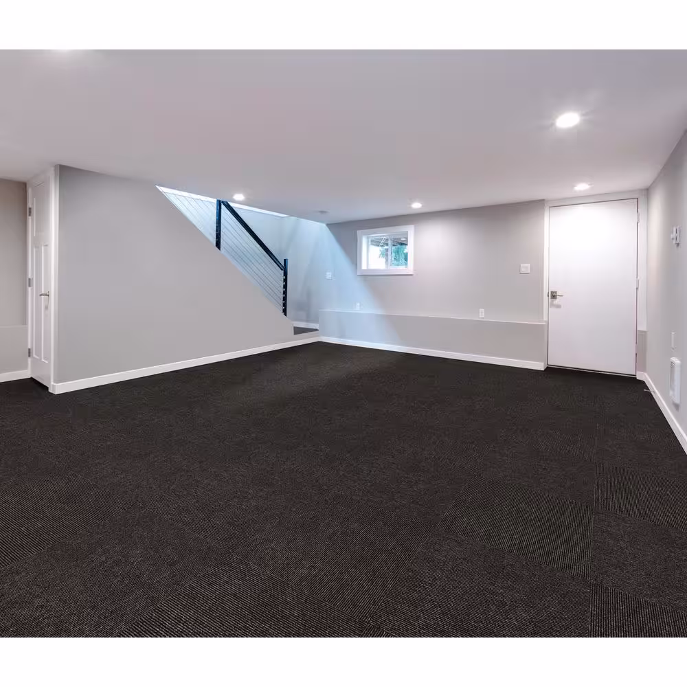 FOSS FLOORS Picket Beige Residential/Commercial 24 in. x 24 Peel and Stick Carpet Tile (10 Tiles/Case) 40 sq. ft.