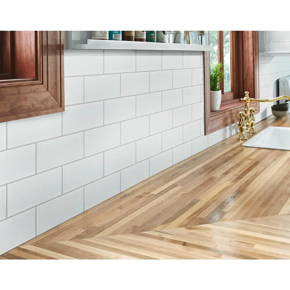 MSI White 3 in. x 6 in. Glossy Ceramic Subway Tile (10.75 sq. ft./case)