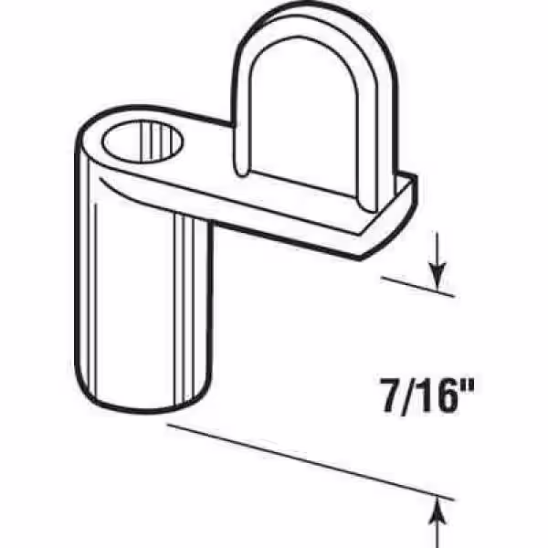 Prime-Line Window Screen Clip, 7/16 in., 1 in. SMS Screw, Diecast, Zinc Plate