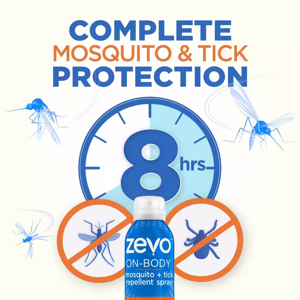 ZEVO On-Body 6 oz. Mosquito & Tick Insect Repellant Aerosol Spray Plus 5.9 oz. Mosquito & Tick Insect Repellent Spray Bundle