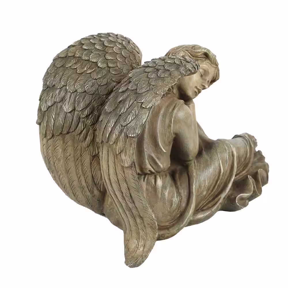 LuxenHome Sleeping Angel Garden Statue