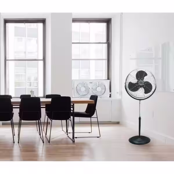 Optimus 18 in. Industrial Grade High Velocity Pedestal Fan