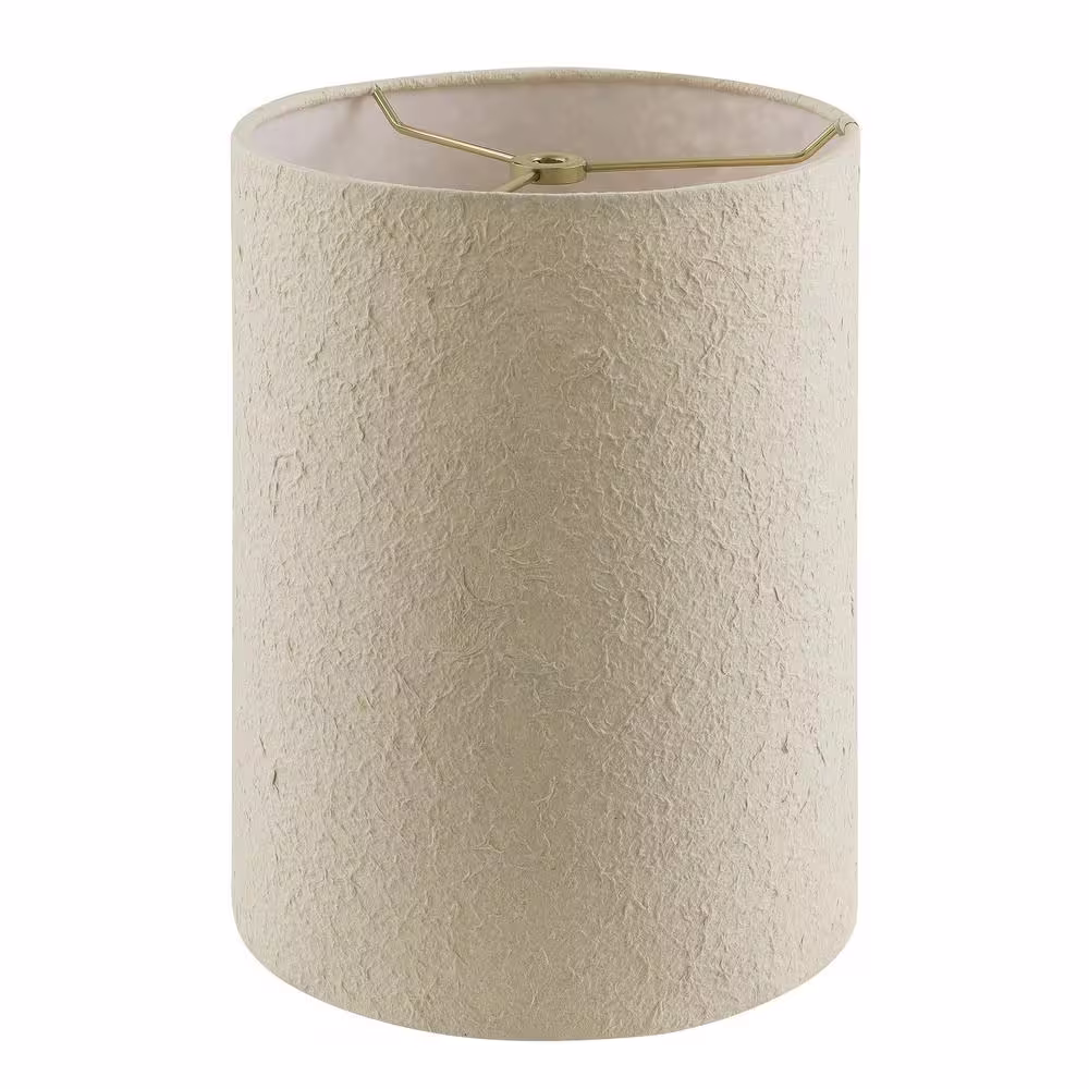 Aspen Creative Corporation 8 in. x 11 in. Off White Drum/Cylinder Lamp Shade