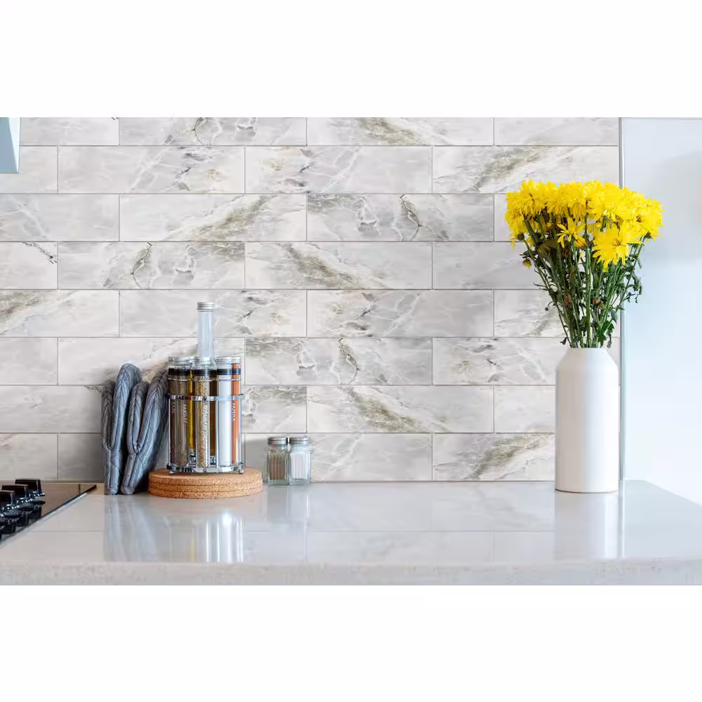MSI Hornbill 4 in. x 16 in. Glossy Ceramic Wall Tile (17.6 sq. ft./Case)