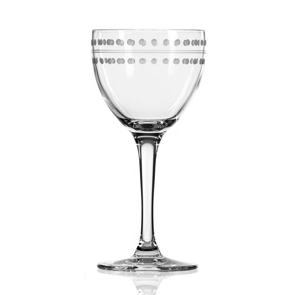 Rolf Glass Mid-Century Modern 5.5 fl. oz. Nick and Nora Cocktail Glasses (Set of 4)