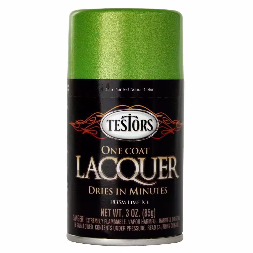 Testors 3 oz. Lime Ice Lacquer Spray Paint (3-Pack)