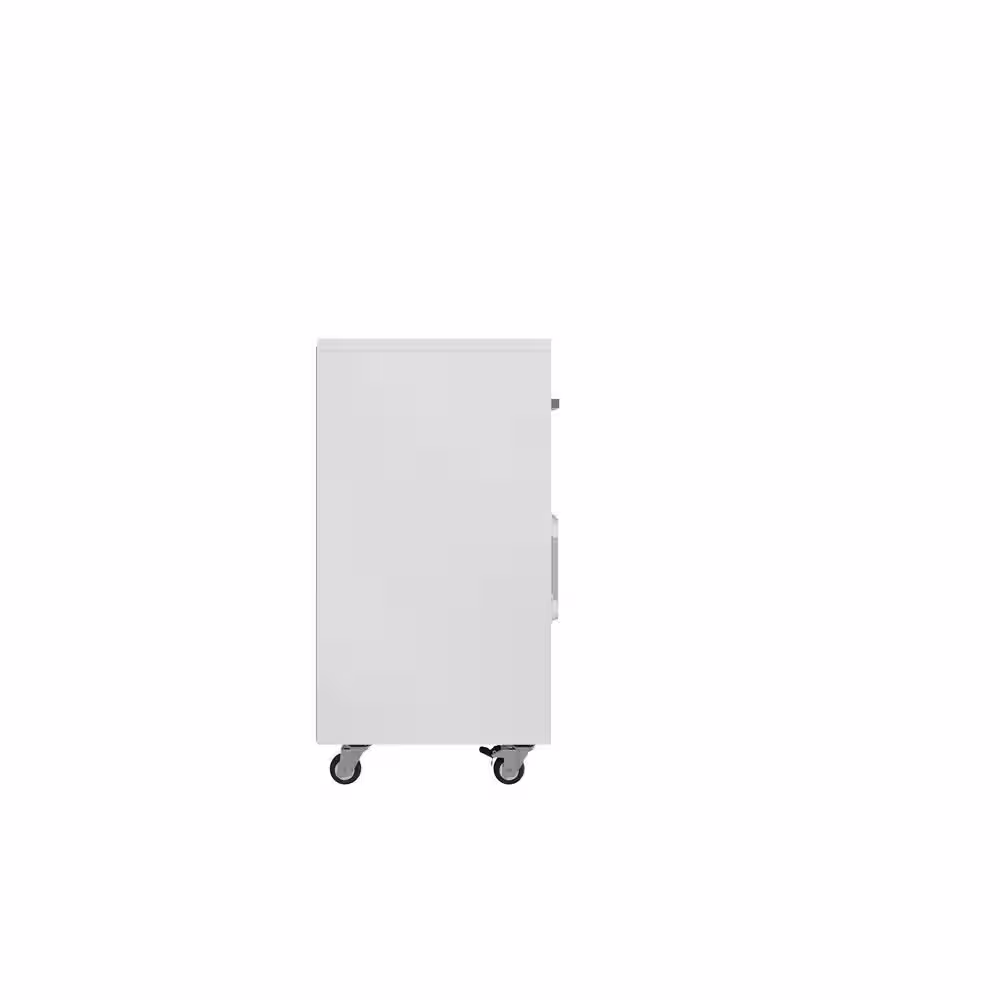 Manhattan Comfort Eiffel 28.35 in. W x 60.00 in. H x 17.72 in. D Garage Storage System in White (2-Piece)