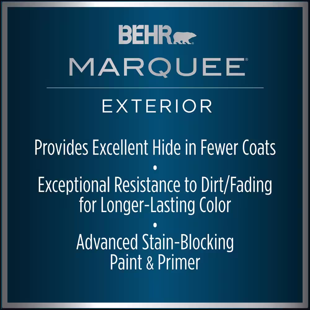 BEHR MARQUEE 5 gal. #QE-30 Keystone Satin Enamel Exterior Paint & Primer