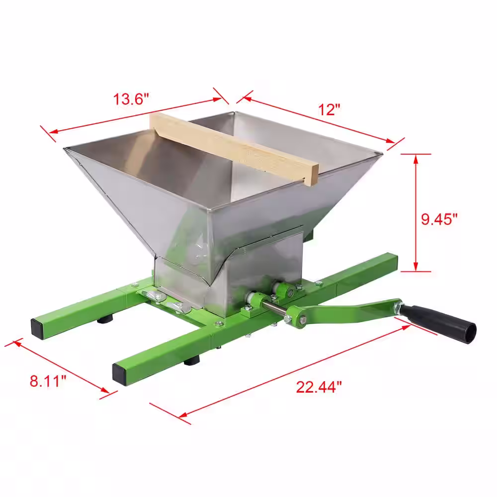 None 7L Manual Juicer Grinder, Portable Fruit Scratter