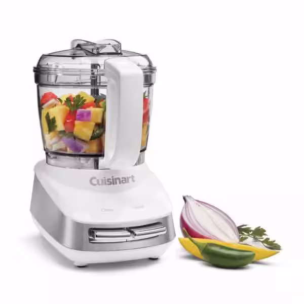 Cuisinart Core Custom 4-Cup 2-Speed White Chopper with Auto-Reversing Stainless Steel SmartPower Blade