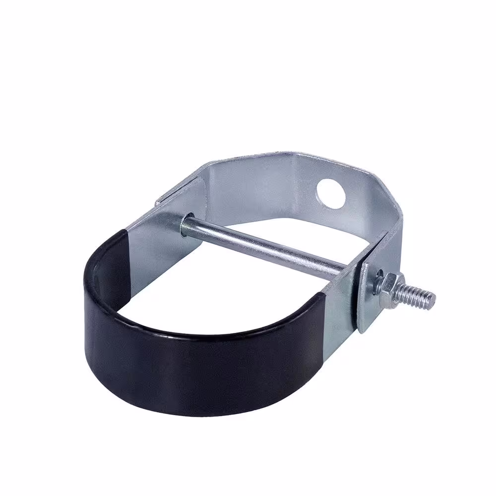 The Plumber's Choice 1 in. Clevis Hanger for Vertical Pipe Support in Light Duty Plastic Coated Steel