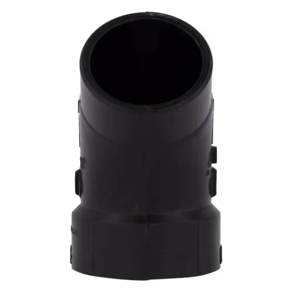 Charlotte Pipe 2 in. ABS DWV Hub x Spigot 45-Degree Street Elbow Fitting