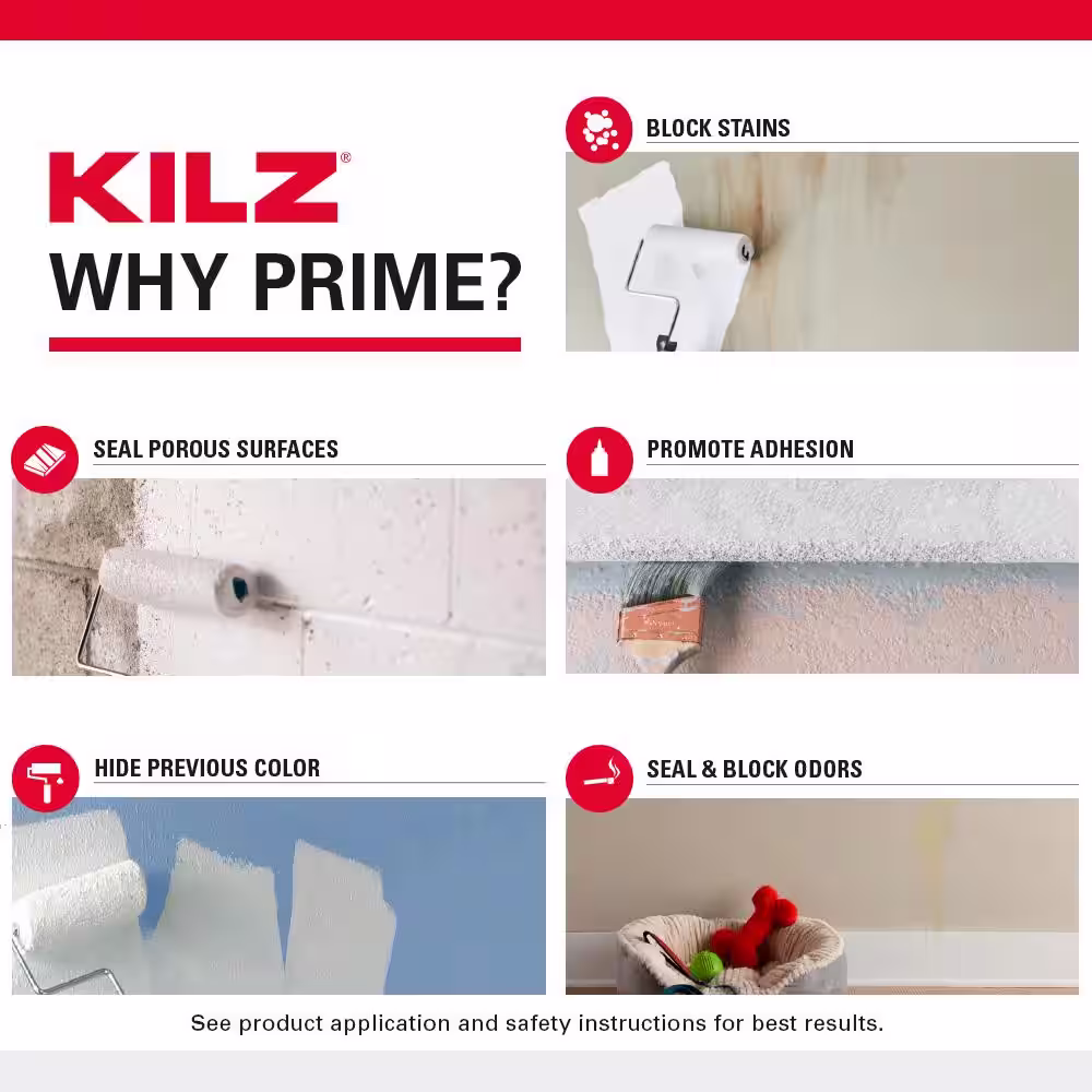 KILZ 1 gal. White Interior PVA Drywall Primer