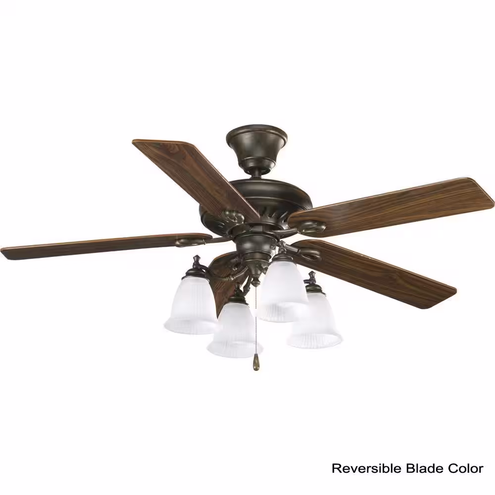 Progress Lighting AirPro Signature 52 in. Indoor Forged Bronze Ceiling Fan
