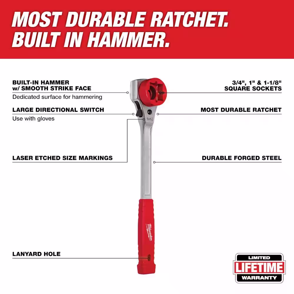 Milwaukee Linemans High Leverage Ratcheting Wrench