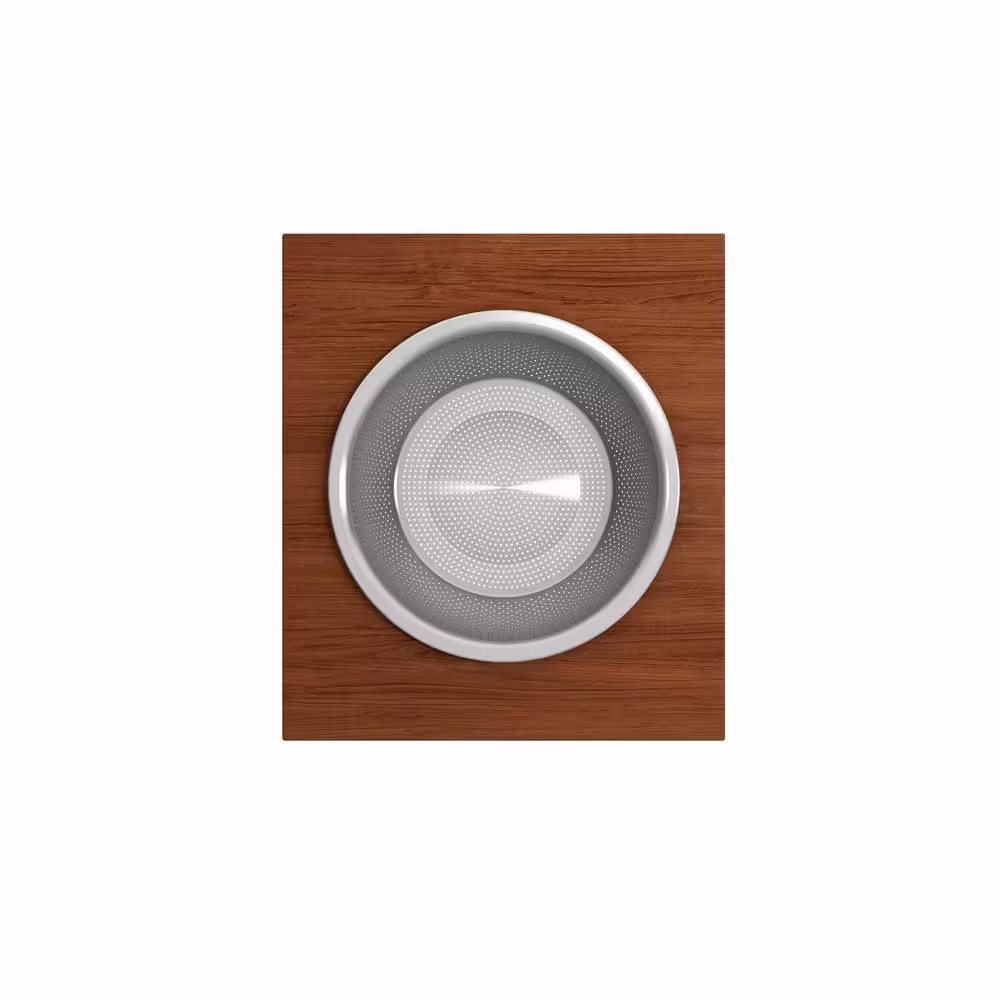 BOCCHI 17.13 in. Prep Board Set for Workstation Sinks with Large Round Stainless Steel Mixing Bowl and Colander