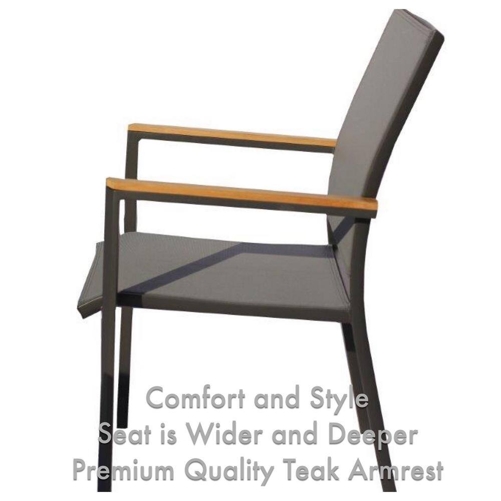 None Mendoza Dark Gray 11-Piece Aluminum Outdoor Dining Set with Sling Set in Pewter