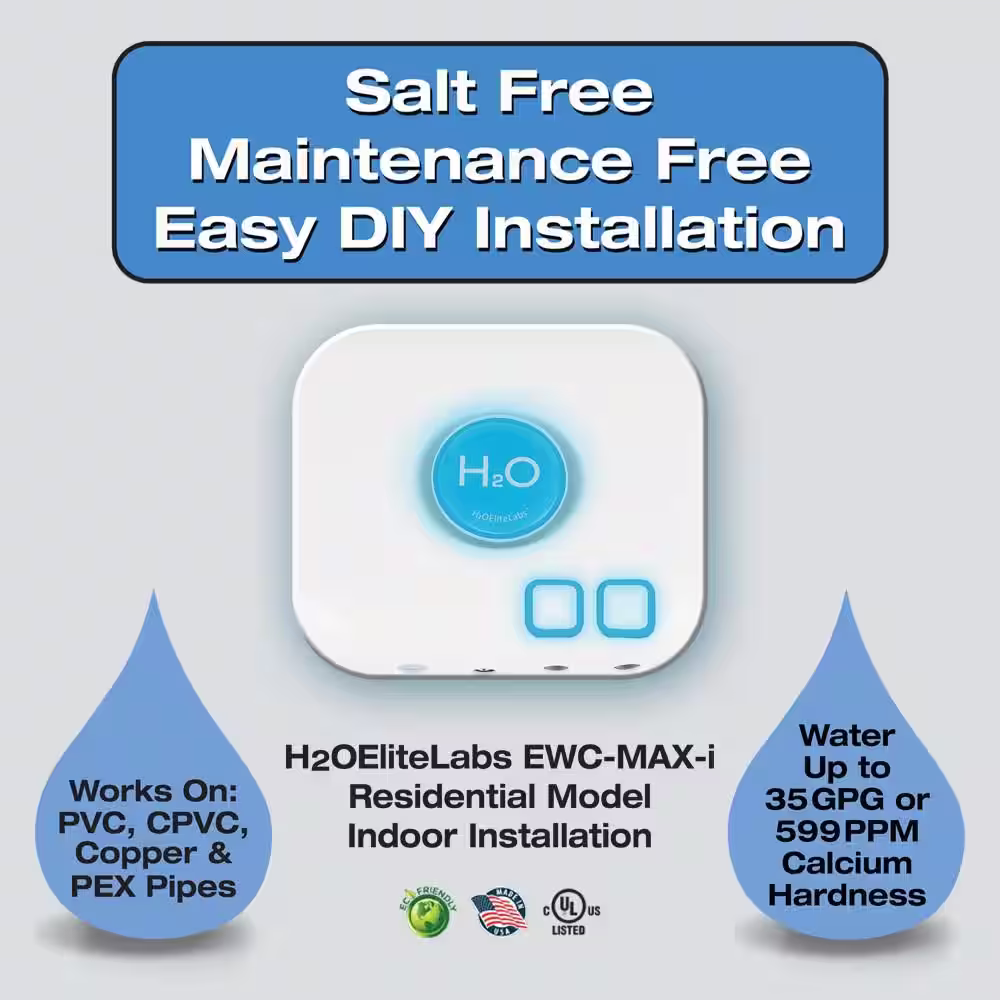 H2oEliteLabs EWC- Max i 0-35 GPG Electronic Water Conditioner (Indoor Use Only)