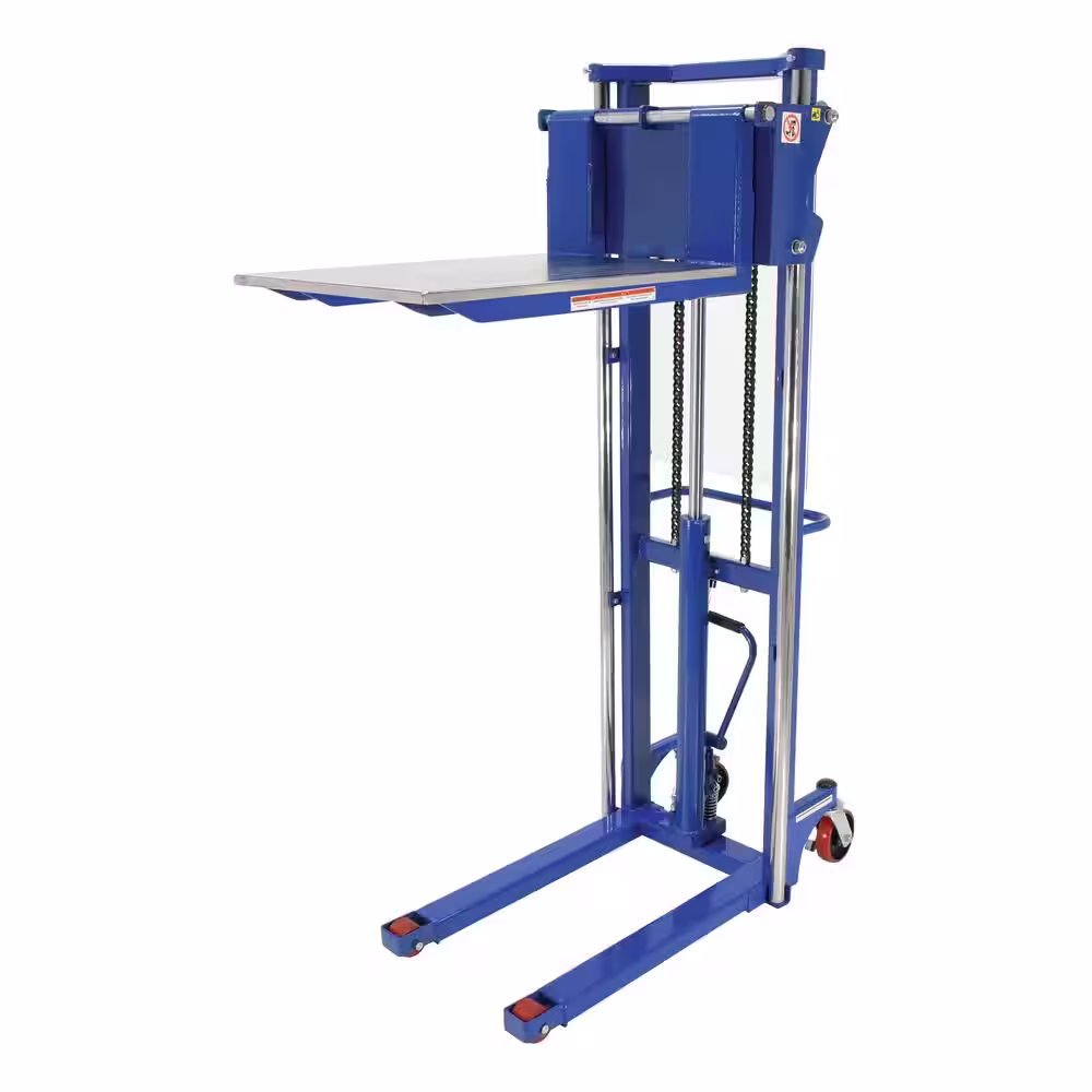 Vestil 78 in. x 44 in. x 24 in. Foot Pump Steel Hefti-Lift