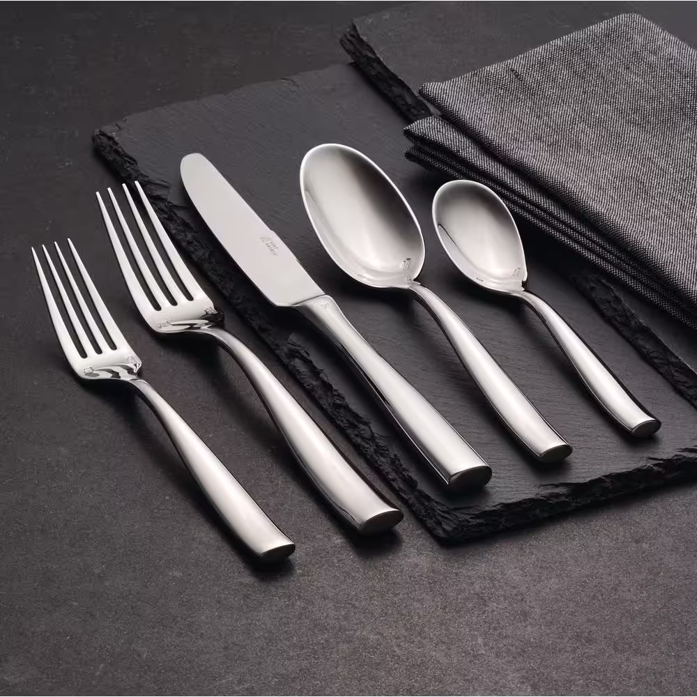 Oneida Vasari 18/10 Stainless Steel Dinner Forks, European Size (Set of 12)