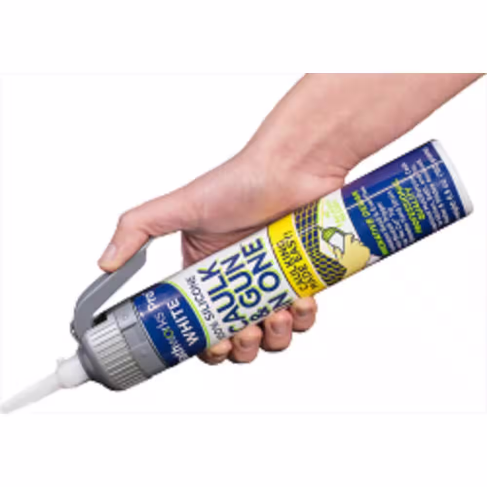 BATHWORKS 39 oz White Silicone All in One Gun and Caulk (6-Pack)