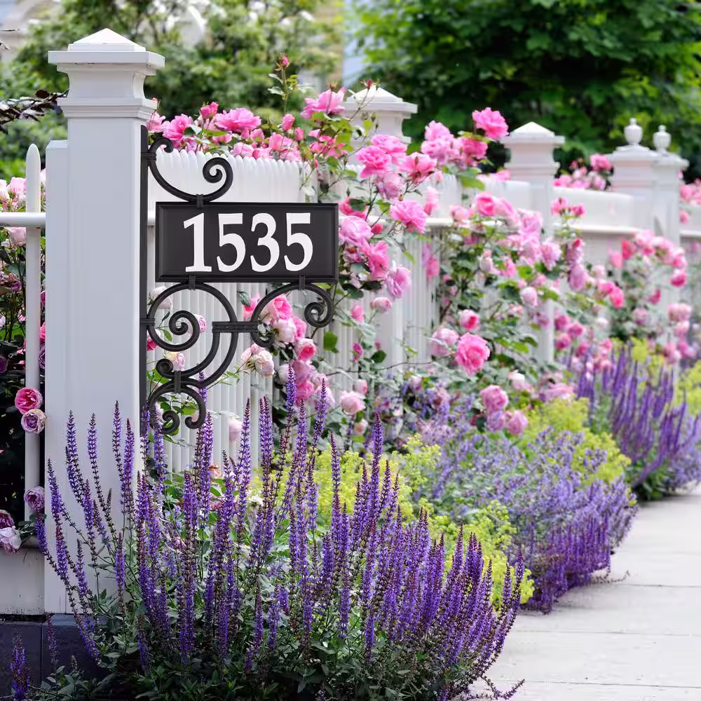 None Nite Bright Ironwork Rectangle Reflective Address Post Sign
