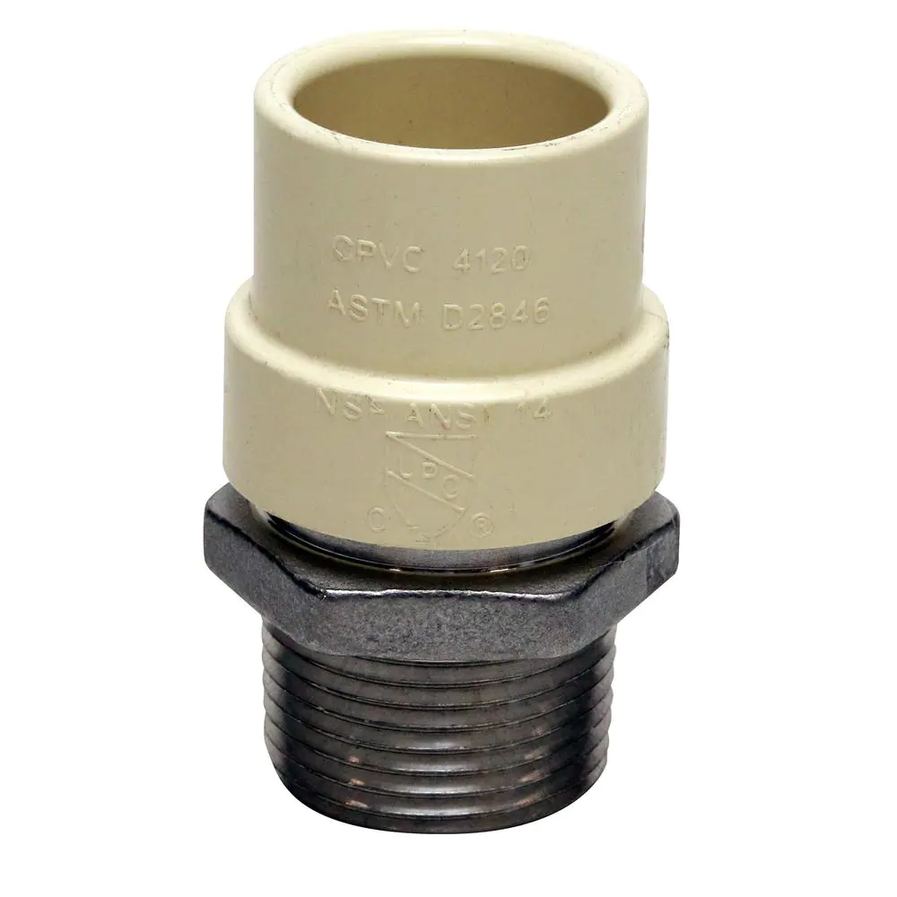 Apollo 3/4 in. x 3/4 in. CPVC CTS Slip Stainless Steel MPT Adapter
