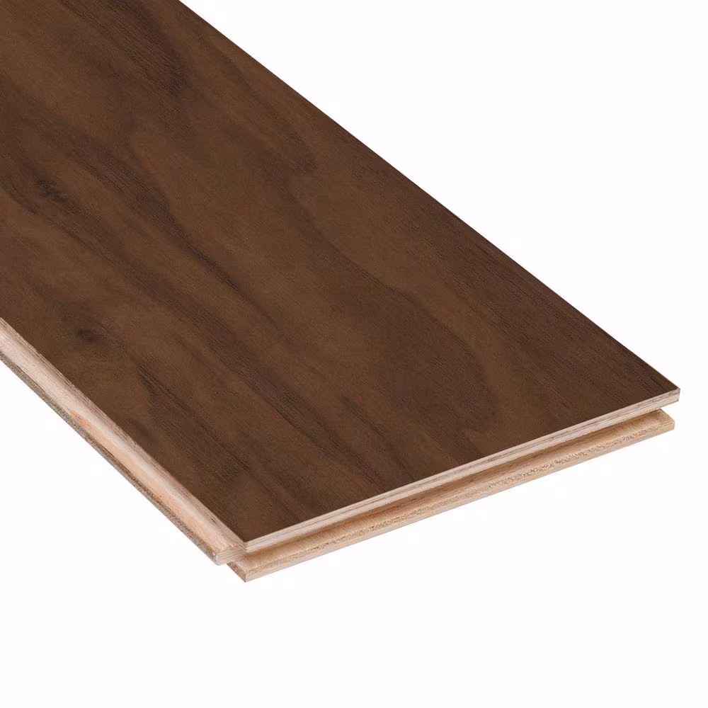 HOMELEGEND Matte American Walnut 1/2 in. T x 5 in. W x Varying Length Engineered Hardwood Flooring (26.25 sq. ft. / case)